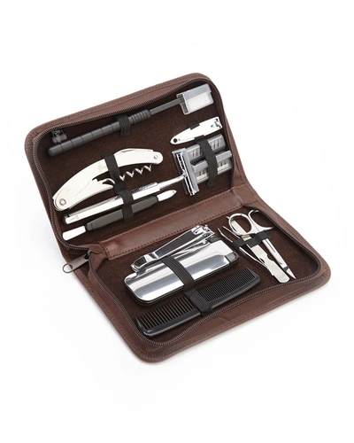 Royce New York Travel Grooming Set In Black