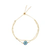Jenny Bird Evil Eye 14kt Gold-dipped Bracelet In Gold