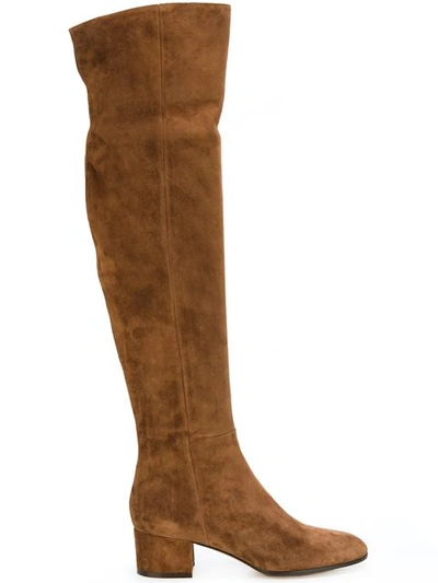 Gianvito Rossi Suede Over-the-knee 45mm Boot In Texas