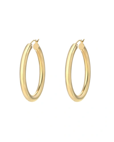 Zoe Lev Jewelry 14k Gold Medium Thick Hoop Earrings