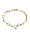 Zoe Lev Jewelry 14k Gold Open-link Chain Bracelet W/ Diamond Toggle