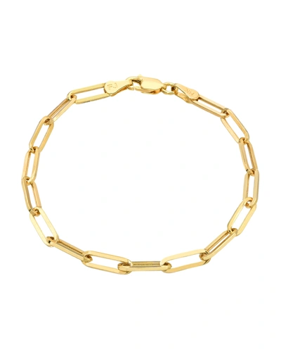 Zoe Lev Jewelry 14k Gold Large Paper Clip Chain Bracelet