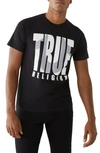 True Religion Brand Jeans Shadow Horseshoe Logo Graphic Tee In Onyx