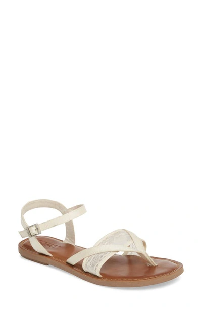 Toms Lexie Sandal In Natural Fabric