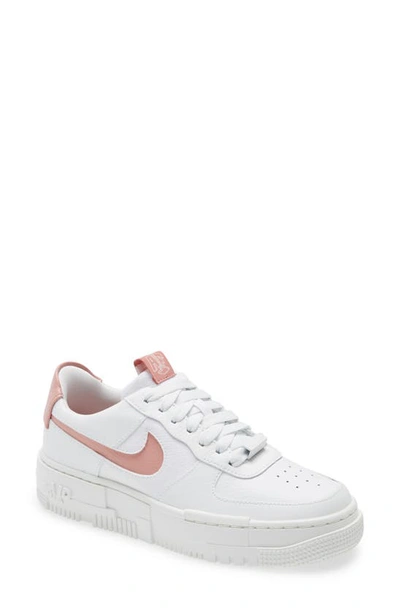 Nike Air Force 1 Pixel Sneaker In Summit White/ Rust Pink