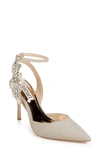 Badgley Mischka Blanca Sandal In Platino