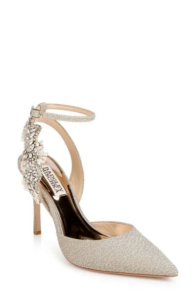 Badgley Mischka Blanca Sandal In Platino