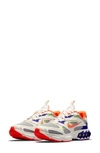Nike Zoom Air Fire Mesh And Faux Leather Sneakers In Sail/hyper Crimson