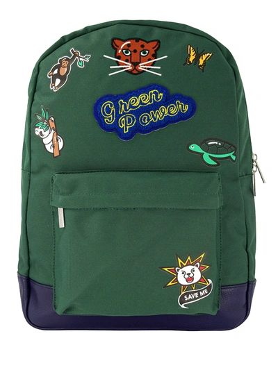 Caramel & Cie Kids Backpack For Boys In Green