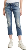 R13 BOY STRAIGHT JEANS WITH RIPS CARLTON,RTHIR21083