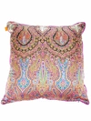 ETRO HOME PAISLEY SATIN CUSHION