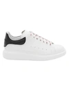 Alexander Mcqueen Men's Oversized Leather Platform Sneakers In White