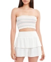 BCBGENERATION BCBGENERATION KNIT SMOCKED TUBE TOP