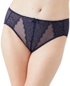 Wacoal Retro Chic High-cut Brief 841186 In Black Iris