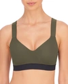 Natori Women's Dynamic Convertible Contour Sport Bra 751245 In Rosemary/black