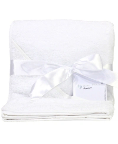 Baby Mode Signature 3 Stories Trading  Terry Cloth Hooded Baby Bath Towel In White