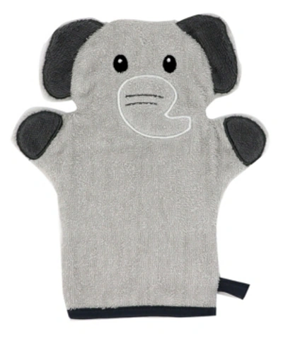 Jesse & Lulu Baby Boys And Girls Animal Baby Wash Mitts In Gray