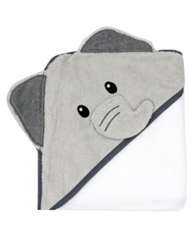 Jesse & Lulu Baby Boys And Girls Animal Baby Hooded Towel In Gray And White