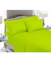 Elegant Comfort Luxury Soft Solid 4-pc. Sheet Set, King In Open Green