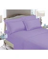 Elegant Comfort Luxury Soft Solid 4-pc. Sheet Set, California King In Open Purple