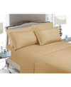 Elegant Comfort Luxury Soft Solid 4-pc. Sheet Set, California King In Gold