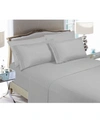 Elegant Comfort Luxury Soft Solid 4-pc. Sheet Set, California King In Silver