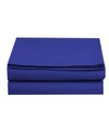 Elegant Comfort Silky Soft Flat Sheet, California King In Bright Blue