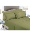 Elegant Comfort Luxury Soft Solid 6-pc. Sheet Set, California King In Dark Green