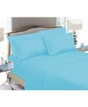 Elegant Comfort Luxury Soft Solid 6-pc. Sheet Set, King In Aqua