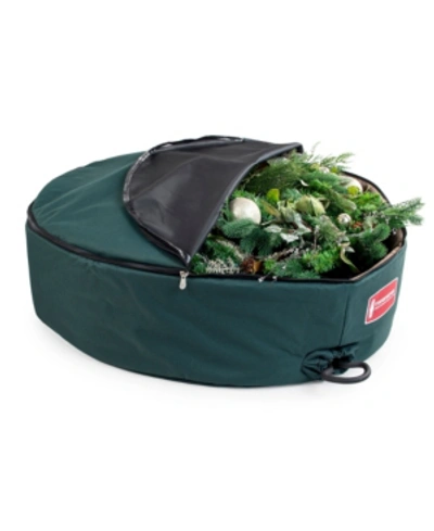 Treekeeper 48" Padded Christmas Wreath Storage Container In Green