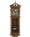 BEDFORD CLOCK COLLECTION 34.5" ANTIQUE CHIMING WALL CLOCK WITH ROMAN NUMERALS