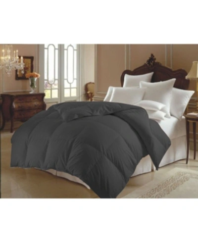 Elegant Comfort Luxury Super Soft Down Alternative Comforter, Full/queen In Grey