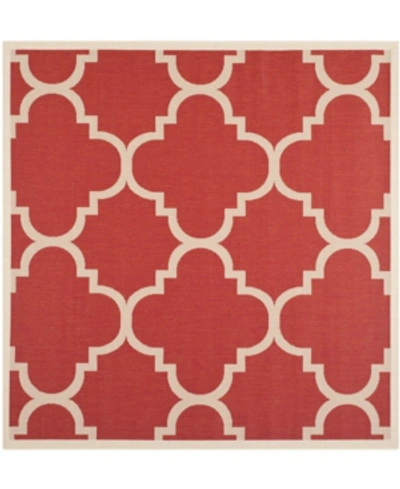 Safavieh Courtyard Cy6243 Red 4' X 4' Sisal Weave Square Outdoor Area Rug