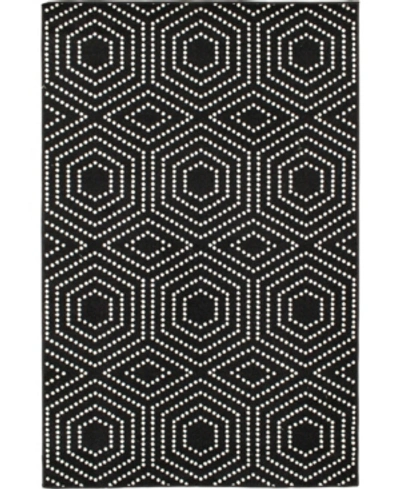Portland Textiles Closeout!  Loggia Valerie 7'10" X 9'10" Outdoor Area Rug In Black