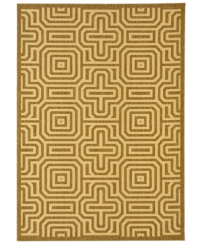 Safavieh Courtyard Cy2962 Brown And Natural 2'7" X 5' Outdoor Area Rug
