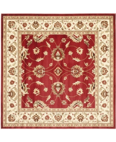 Safavieh Lyndhurst Lnh553 Red And Ivory 6'7" X 6'7" Square Area Rug
