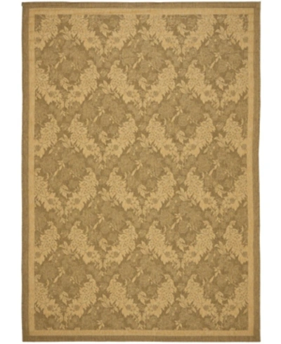 Safavieh Courtyard Cy6582 Gold And Natural 8' X 11' Sisal Weave Outdoor Area Rug