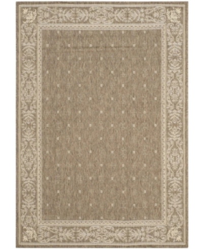 Safavieh Courtyard Cy2326 Brown And Natural 2'7" X 5' Outdoor Area Rug