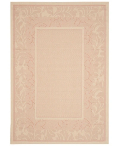 Safavieh Courtyard Cy1704 Natural And Terra 5'3" X 7'7" Outdoor Area Rug In White