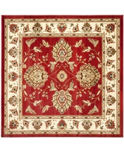 Safavieh Lyndhurst Lnh555 Red And Ivory 6'7" X 6'7" Square Area Rug
