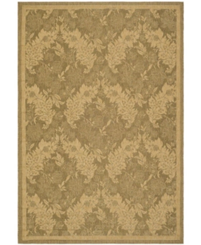 Safavieh Courtyard Cy6582 Gold And Natural 4' X 5'7" Sisal Weave Outdoor Area Rug