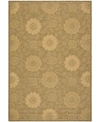 SAFAVIEH COURTYARD CY6948 GOLD AND NATURAL 2'7" X 5' OUTDOOR AREA RUG