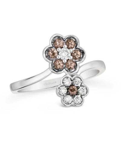 Le Vian Chocolate Diamond & Vanilla Diamonds Ring (3/8 Ct. T.w.) In 14k Rose, Yellow Or White Gold