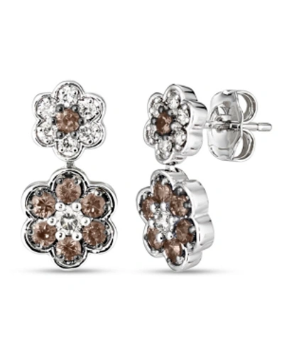 Le Vian Chocolate Diamond & Vanilla Diamond (7/8 Ct. T.w.) Drop Earrings In 14k Rose, Yellow Or White Gold