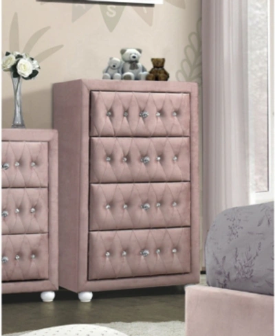 Acme Furniture Reggie Chest In Pink