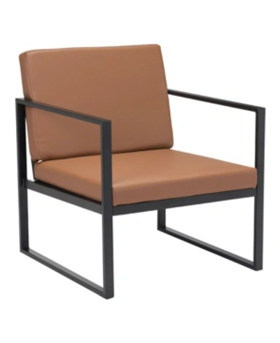 Zuo Modern Claremont Arm Chair In Brown