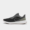 Nike Men's Revolution 5 Running Shoes In Black/black/iron Grey