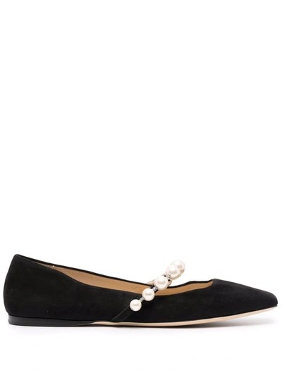 JIMMY CHOO ADE SQUARE-TOE BALLERINA SHOES