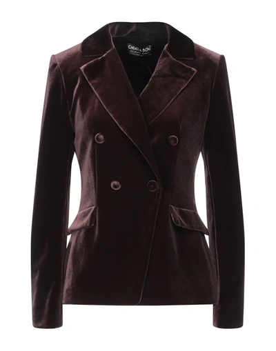 Chiara Boni La Petite Robe Suit Jackets In Cocoa