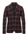 T-jacket By Tonello Suit Jackets In Maroon